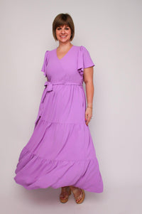 Lavender Tiered Maxi Dress - SLS Wares