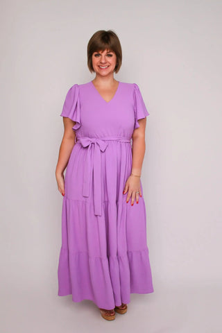 Lavender Tiered Maxi Dress - SLS Wares