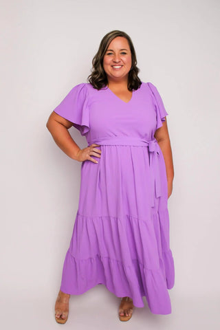 Lavender Tiered Maxi Dress - SLS Wares