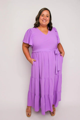 Lavender Tiered Maxi Dress - SLS Wares