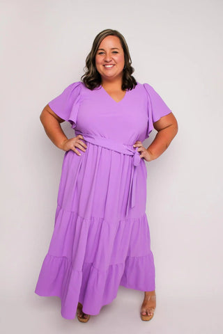 Lavender Tiered Maxi Dress - SLS Wares