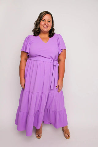 Lavender Tiered Maxi Dress - SLS Wares