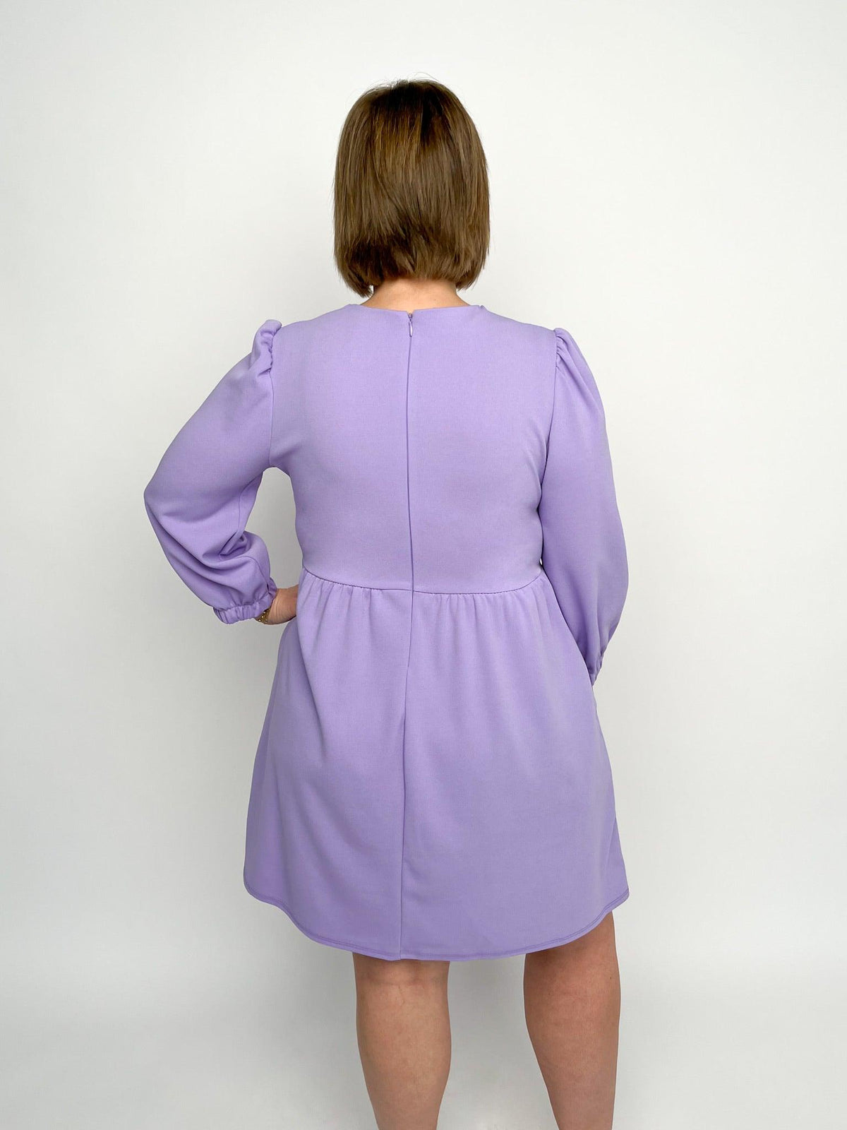 Lavender V Neck Dress - SLS Wares