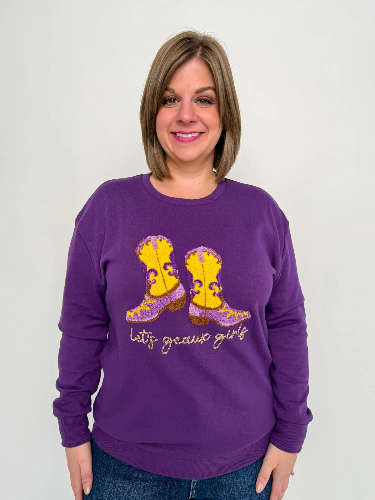 Let's Geaux Girls Sequin Sweatshirt - SLS Wares