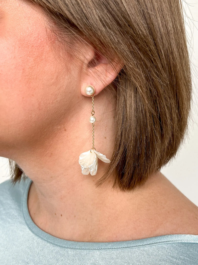 Magnolia Dangle Earrings - SLS Wares