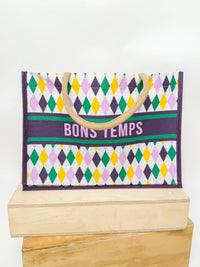 Mardi Gras Bons Temps Tote Bag - SLS Wares