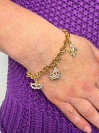 Mardi Gras Charm Bracelet - SLS Wares