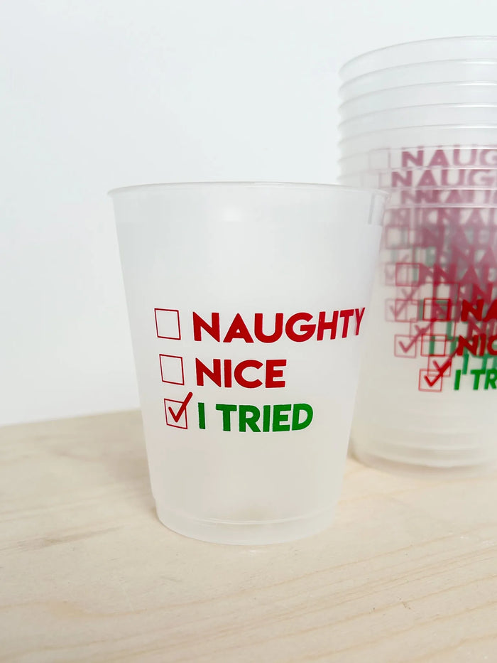 Naughty, Nice, I Tried Cups - SLS Wares