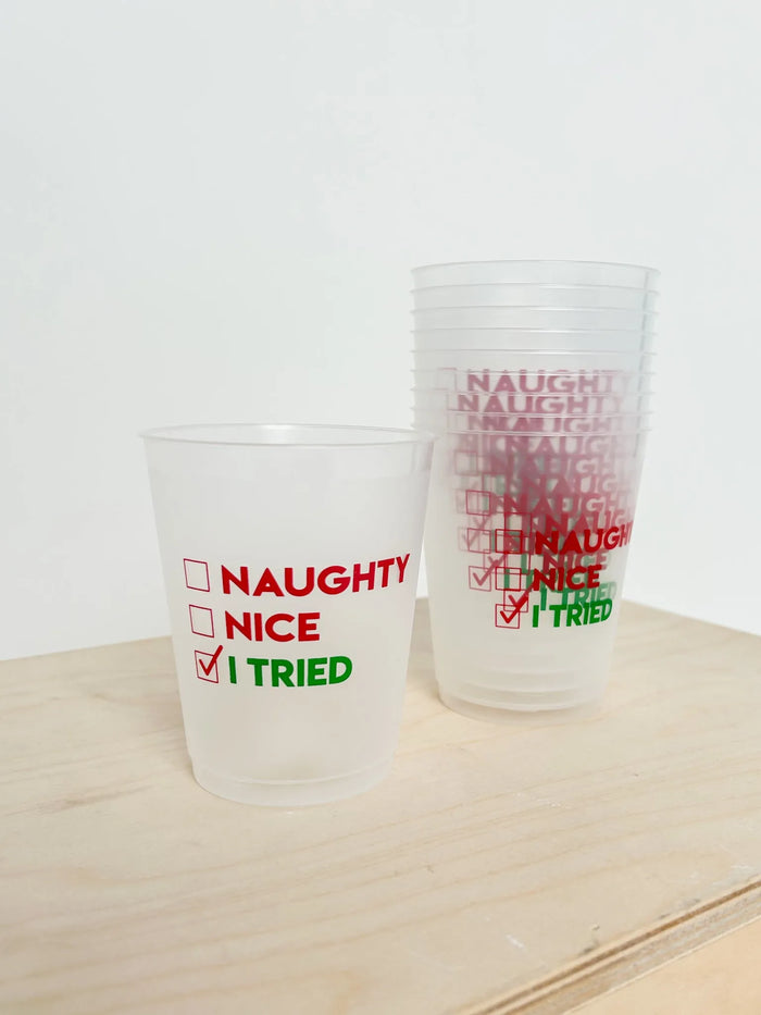 Naughty, Nice, I Tried Cups - SLS Wares