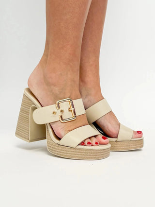 Nude Heeled Sandal - SLS Wares