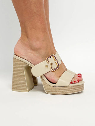 Nude Heeled Sandal - SLS Wares