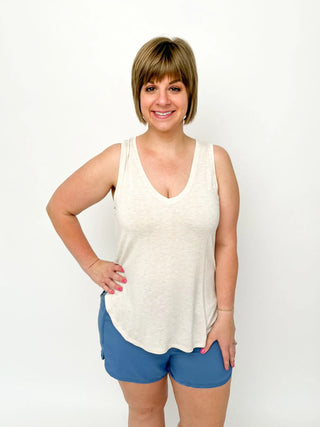 Oatmeal Sleeveless Tank - SLS Wares