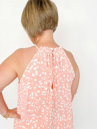 Pink Tie Back Halter Top - SLS Wares