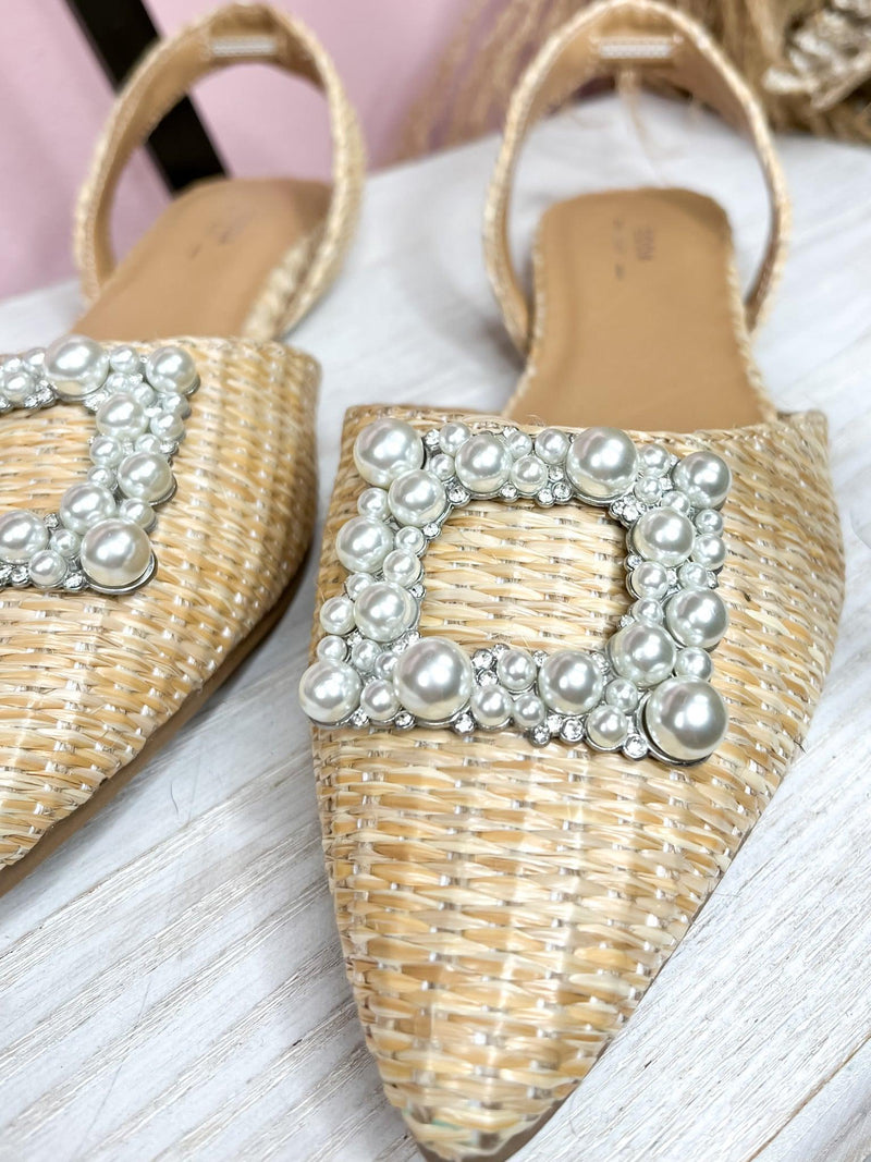 Raffia Slingback Flat Sandal - SLS Wares