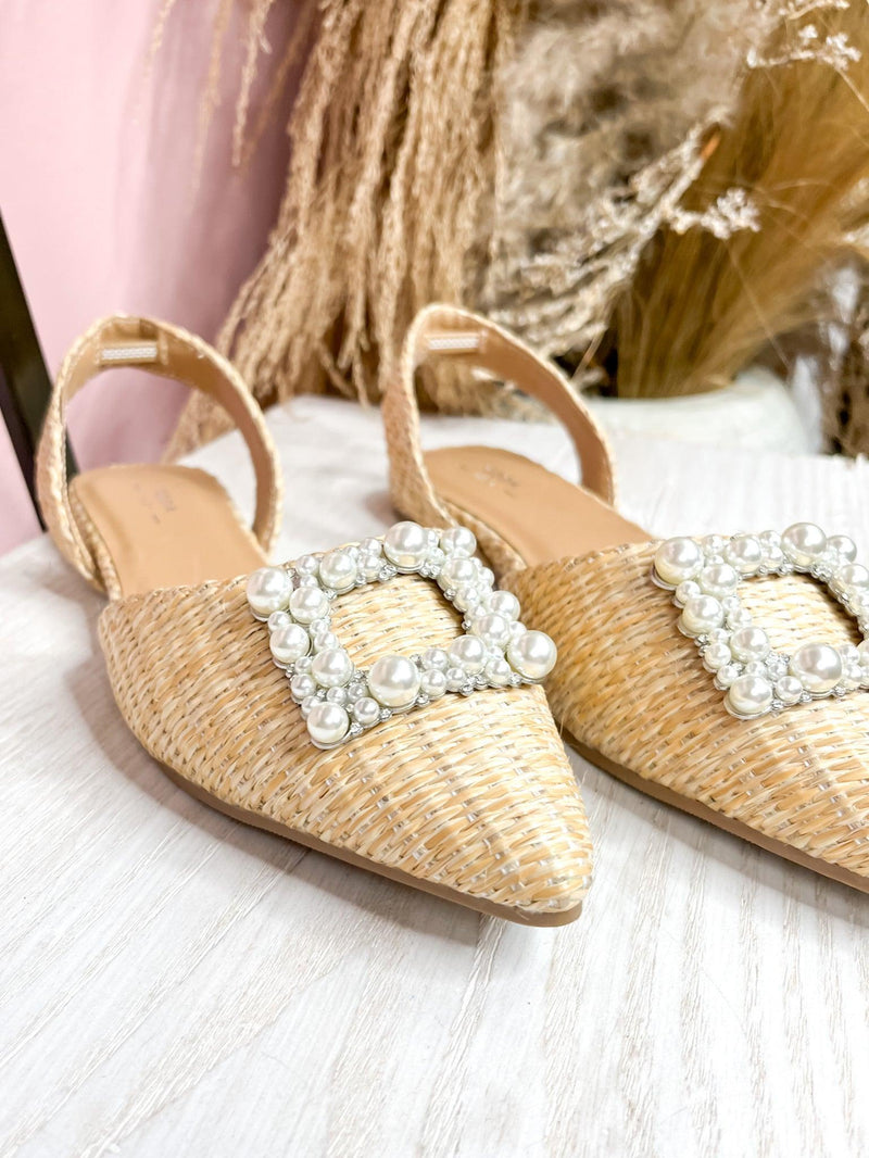 Raffia Slingback Flat Sandal - SLS Wares