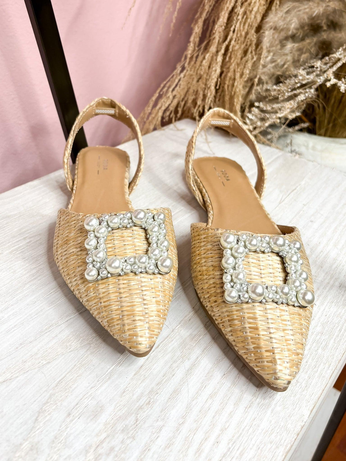 Raffia Slingback Flat Sandal - SLS Wares