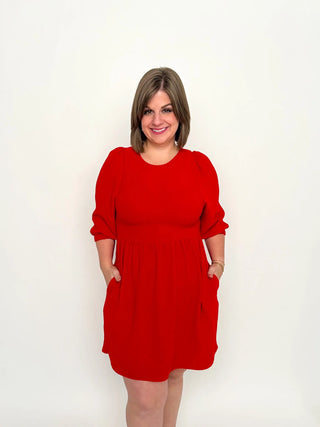 Red Babydoll Dress - SLS Wares