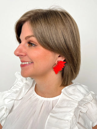 Red Wing Earrings - SLS Wares