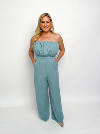 Seafoam Strapless Jumpsuit - SLS Wares