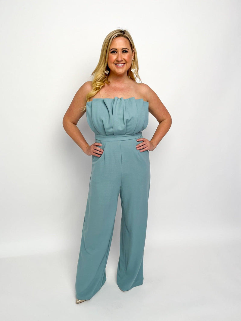 Seafoam Strapless Jumpsuit - SLS Wares