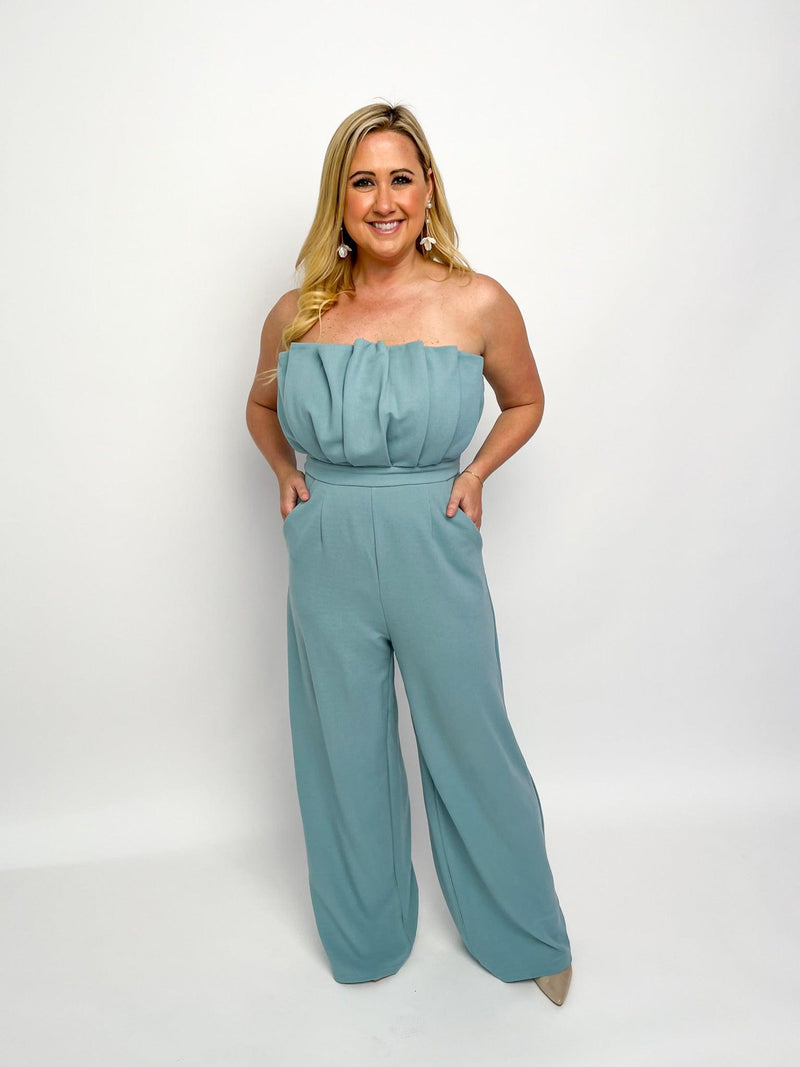 Seafoam Strapless Jumpsuit - SLS Wares