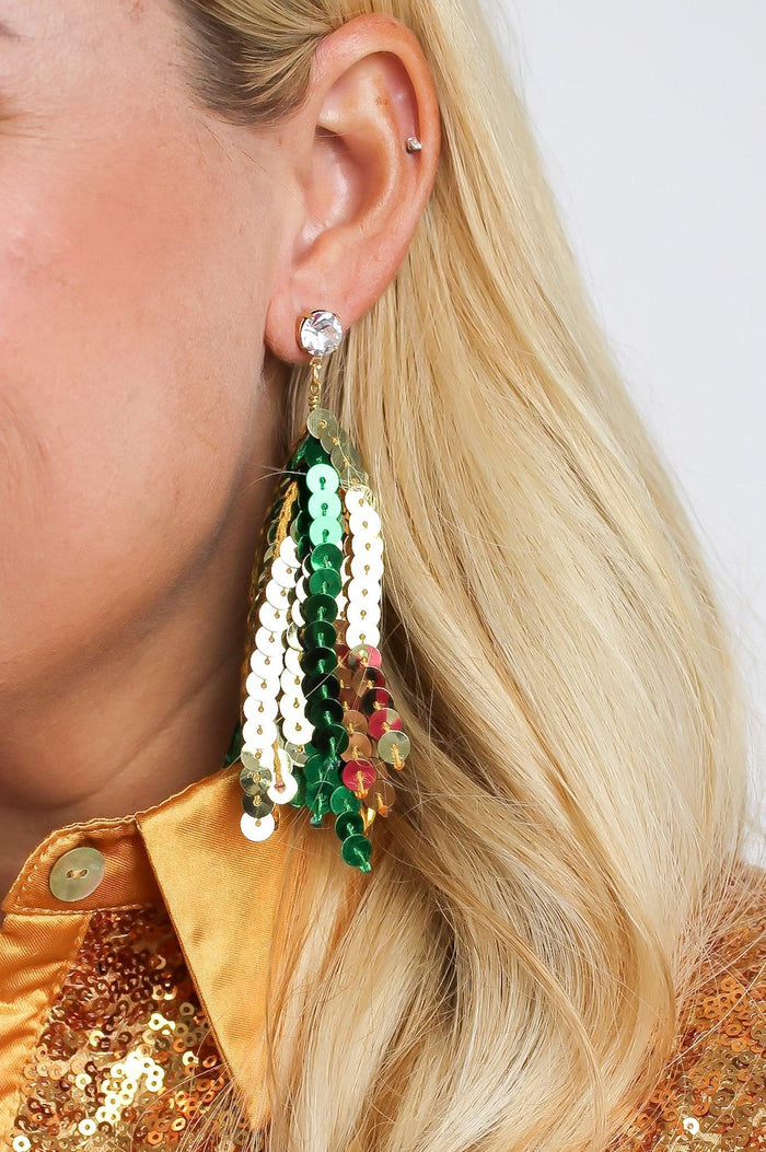 Sequin Tassel Earrings - SLS Wares