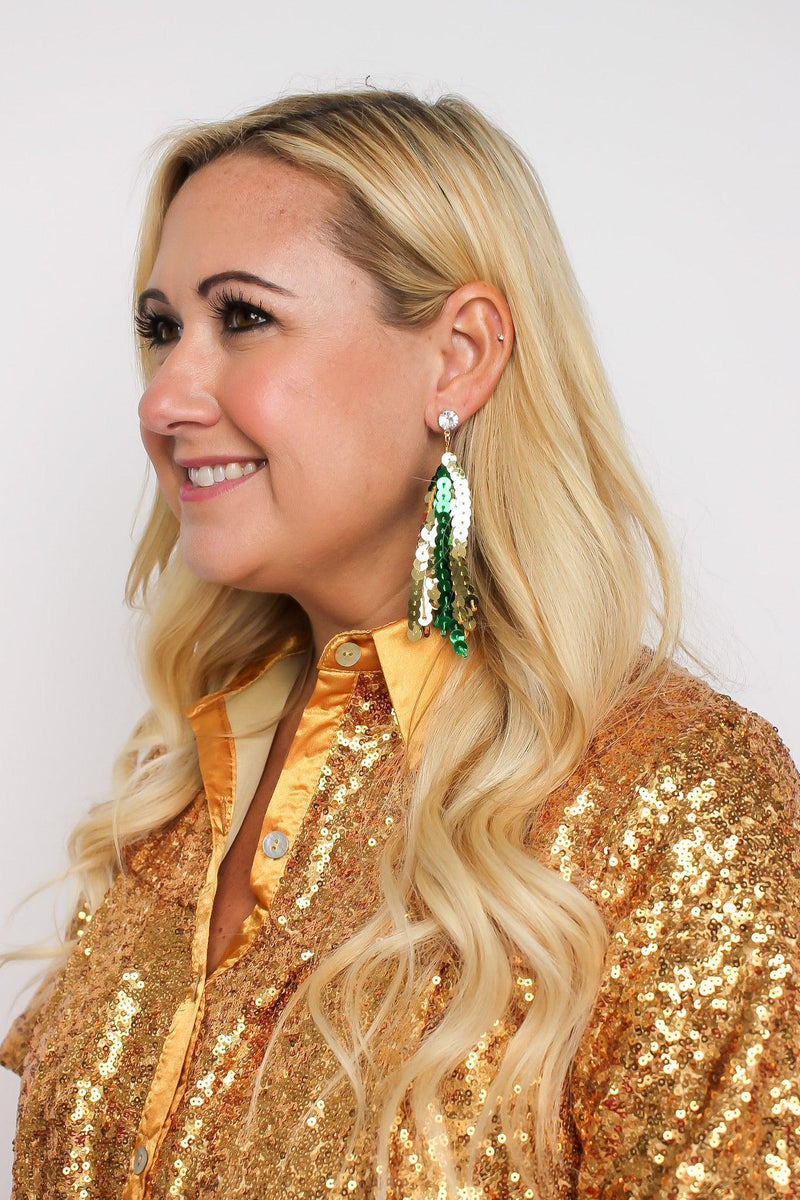 Sequin Tassel Earrings - SLS Wares