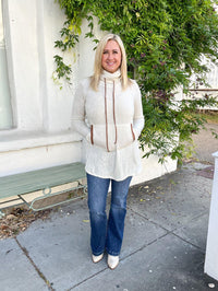 Taupe Drawstring Tunic - SLS Wares