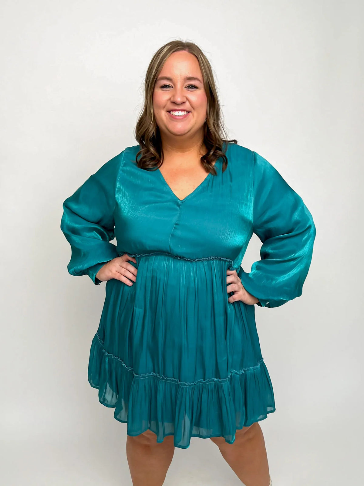 Teal Chiffon Dress - SLS Wares