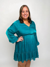 Teal Chiffon Dress - SLS Wares