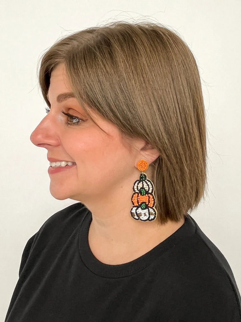 Triple Pumpkin Earrings - SLS Wares