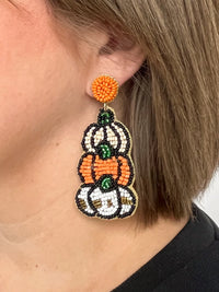 Triple Pumpkin Earrings - SLS Wares